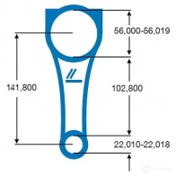 Шатун IPSA co007100 QC8E5 6 1437456128