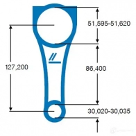 Шатун IPSA co005300 2 U78OKX 1424701506 - Изображение 2