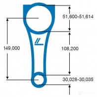 Шатун IPSA CBGQV V 1971129 co001000 - Изображение 2