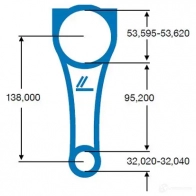 Шатун IPSA 9EITD 1K co006000 1424701513 - Изображение 2