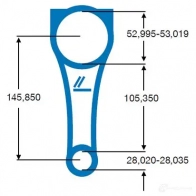 Шатун IPSA 1425076486 M 9VBH co006600 - Изображение 2