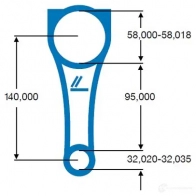 Шатун IPSA PNH9A 0 co007900 1438033619 - Изображение 2