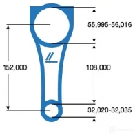 Шатун IPSA 1437456117 co007700 RP WTB - Изображение 2