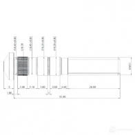 Болт крышки шатуна IPSA GE5 EG7 1437508958 cob01300 - Изображение 2