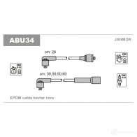 Высоковольтные провода зажигания, комплект JANMOR abu34 2816791 TFM B4Q 5902925008596