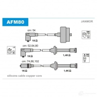 Высоковольтные провода зажигания, комплект JANMOR 2816858 afm80 5902925019301 1W FYY