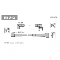 Высоковольтные провода зажигания, комплект JANMOR rbu12 5902925013538 DR 1TDD0 Renault Laguna 1 (B56, K56) 1994 – 2001