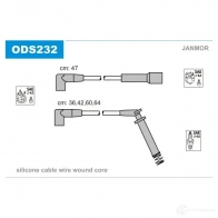 Высоковольтные провода зажигания, комплект JANMOR ods232 Opel Astra (F) 1 Универсал 1.6 i (F08. C05) 75 л.с. 1991 – 1998 0J QXT 5902925015518