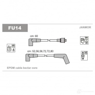 Высоковольтные провода зажигания, комплект JANMOR 5902925009050 fu14 IM HVFMF 2817306