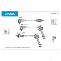 Высоковольтные провода зажигания, комплект JANMOR Toyota Carina (T190) 2 Седан 2.0 GTi (ST191) 158 л.с. 1992 – 1995 jp205 7 O7TZP 5902925012319
