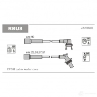 Высоковольтные провода зажигания, комплект JANMOR L5ACA JK Renault Laguna (B56) 1 Хэтчбек 1.8 (B56A/B) 90 л.с. 1993 – 2001 rbu8 5902925013491