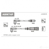 Высоковольтные провода зажигания, комплект JANMOR PCZ2 W7P abm74p 5902925014832 Skoda