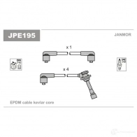 Высоковольтные провода зажигания, комплект JANMOR 03QMT 7 Kia Clarus (K9A) 1 Седан 2.0 i 16V 133 л.с. 1996 – 2001 jpe195 5902925010575