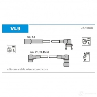 Высоковольтные провода зажигания, комплект JANMOR C BVTC vl9 2818691 5902925011176