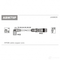 Высоковольтные провода зажигания, комплект JANMOR abm79p J5BM JT 5902925009203 Volkswagen Transporter (T4) 4 Фургон 2.8 VR6 204 л.с. 2000 – 2003