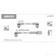 Высоковольтные провода зажигания, комплект JANMOR 5902925008527 BN M9S Volkswagen Transporter (T4) 4 Фургон 2.5 115 л.с. 1996 – 2003 abu25