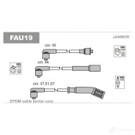 Высоковольтные провода зажигания, комплект JANMOR fau19 DFEXT O Fiat Tempra (159) 2 Универсал 1.8 i.e. (159.AN) 105 л.с. 1992 – 1993 5902925008862