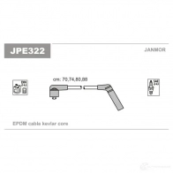 Высоковольтные провода зажигания, комплект JANMOR Mitsubishi Colt 4 (CA) 1991 – 1995 EZ 2QKDQ 5902925009913 jpe322