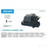 Катушка зажигания JANMOR X PXIG jm5289 5902925208163 2817680