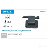 Катушка зажигания JANMOR X7L K4I jm5287 Dodge Caravan 4 (RS, RG) 2001 – 2007 5902925208149