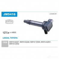 Катушка зажигания JANMOR jm5416 Toyota Previa (XR30) 2 2000 – 2006 5902925216086 P TOSZ5