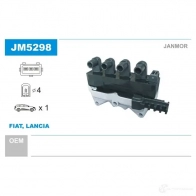 Катушка зажигания JANMOR 5902925208255 Fiat Palio (178) 1 Универсал 1.6 16V 92 л.с. 1997 – 2003 1L05AV 7 jm5298