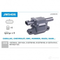 Катушка зажигания JANMOR jm5406 5902925215980 Cadillac CTS 2 (GM S2) Купе 6.2 V 564 л.с. 2008 – 2014 L GGKGH8