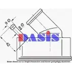 Термостат ож AKS DASIS AG6ROX Opel Omega (B) 2 Седан 2.0 16V (F69) 136 л.с. 1994 – 1999 IOT 0S57 751910N