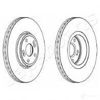 Тормозной диск JAPANPARTS Y G89WXO 1481198 di222 8033001046526 - Изображение 2