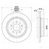 Тормозной диск JAPANPARTS dph20 R9CSP K 1424299125 8052553190372 - Изображение 2