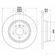 Тормозной диск JAPANPARTS dp0137 6TP ZCZO 1437514841 - Изображение 2