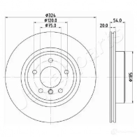 Тормозной диск JAPANPARTS 1437514342 dp0131 U GIMI