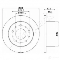 Тормозной диск JAPANPARTS 1437513652 dp0230 VN6XD SG - Изображение 2