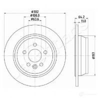 Тормозной диск JAPANPARTS EM3OM L dpl11 1437512098 - Изображение 2