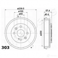 Тормозной барабан JAPANPARTS 8052553187693 FX OMG0 1216656991 ta303 - Изображение 2
