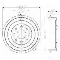 Тормозной барабан JAPANPARTS 1437474450 ta0606 BMXLY R