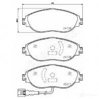 Тормозные колодки, комплект JAPANPARTS 39 JHY pa0908af 1437477205 - Изображение 2