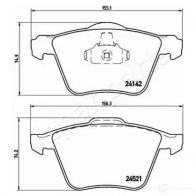 Тормозные колодки, комплект JAPANPARTS 1437477204 KCS9 G pa0349af - Изображение 2