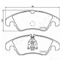 Тормозные колодки, комплект JAPANPARTS pa0916af M88Y ABL 1437477046 - Изображение 2