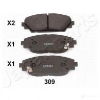Тормозные колодки, комплект JAPANPARTS pa309af 6XB X2 8033001304251 1492298 - Изображение 2