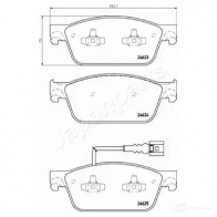 Тормозные колодки, комплект JAPANPARTS YO4SLA N pa0953af 1437477016 - Изображение 2