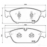 Тормозные колодки, комплект JAPANPARTS 9SQ 6S pa0925af 1437477113 - Изображение 2