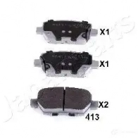 Тормозные колодки, комплект JAPANPARTS pp413af 53 8T2 Honda Legend 4 (KB) Седан 3.7 VTEC V6 4WD (KB2) 295 л.с. 2008 – 2012 8033001984569