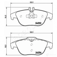 Тормозные колодки, комплект JAPANPARTS T E1EDJ pp0505af 1437477384 - Изображение 2