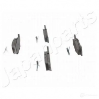 Тормозные колодки, комплект JAPANPARTS 1492072 pa0078af PA-007 8AF 2H9VA - Изображение 3