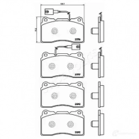 Тормозные колодки, комплект JAPANPARTS B7 1E1 pa0211af 1437476180 - Изображение 2