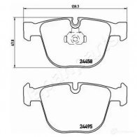 Тормозные колодки, комплект JAPANPARTS 4QY H1LH 1437477299 pp0117af - Изображение 2