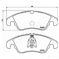Тормозные колодки, комплект JAPANPARTS pa0309af 1437476170 M6KU LY - Изображение 2