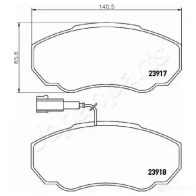 Тормозные колодки, комплект JAPANPARTS ZX SSRDK pa0222af 1437476199 - Изображение 2