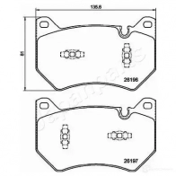 Тормозные колодки, комплект JAPANPARTS pa0963af X2IC N 1437918059